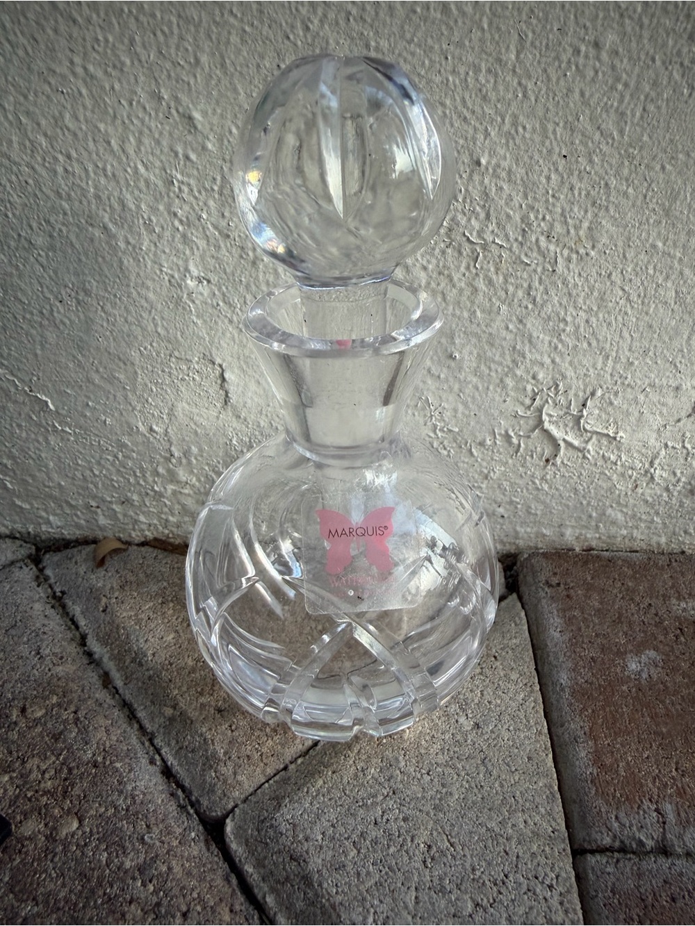 Marquis by Waterford Ceylon Signed Crystal Perfume Bottle